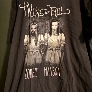 Black Twin of Evil Graphic T-Shirt